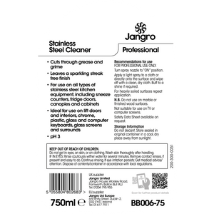 Jangro Stainless Steel Cleaner 750ml - BB006-75 | Professional Surface Cleaner