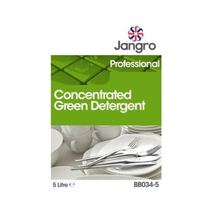 Jangro 20% Concentrated Green Detergent 5L | Heavy-Duty Cleaning Solution BB034-5