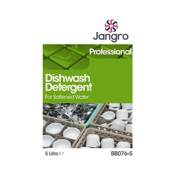 Jangro Dishwasher Detergent Soft Water 5L BB076-5 | Low Foaming, High Performance