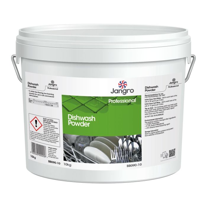 Jangro Dishwash Powder 10kg BB090-10 | Commercial Dishwasher Detergent