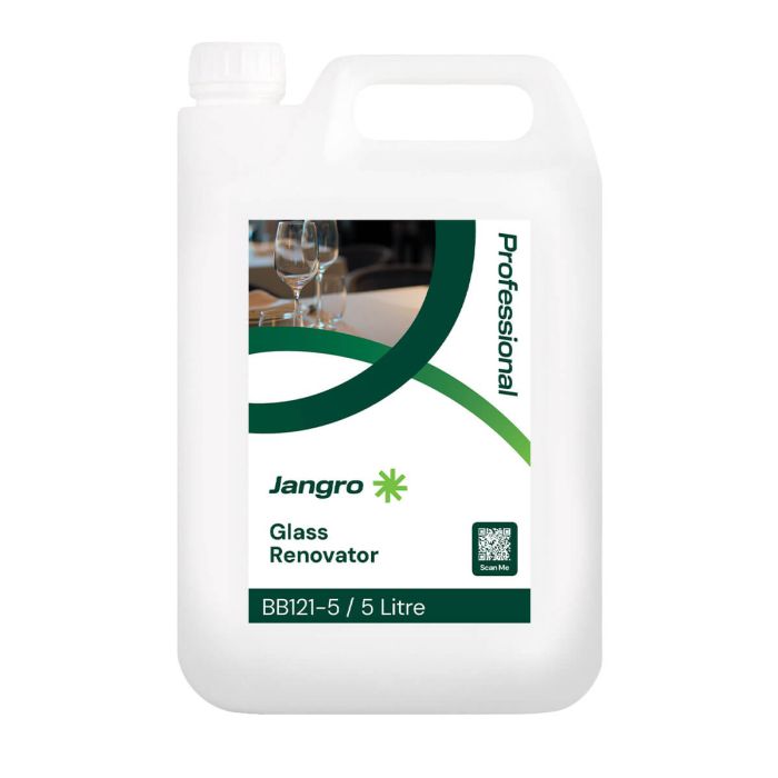 Jangro Glass Renovator 5L | BB121-5 | Restores Sparkle to Glassware