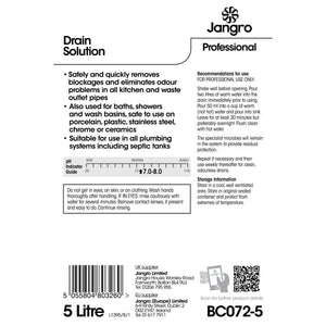 Jangro Professional Drain Solution 5L – BC072-5 | Powerful Drain Unblocker