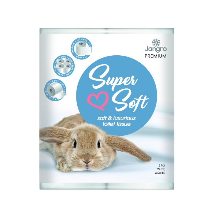 Jangro Premium Super Soft 2plyToilet Tissue 200sh x 40 AC112 - 417979