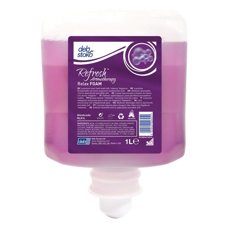Deb Relax Foam Wash 6 x 1LRLX1L BN200-1F