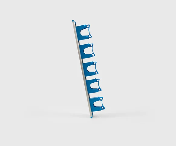 515MM Aluminium Hanging rail Set (5 X HOLD1) - BLUE - HD6B