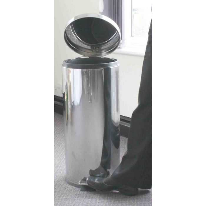 30L Pedal Bin mirrored finish