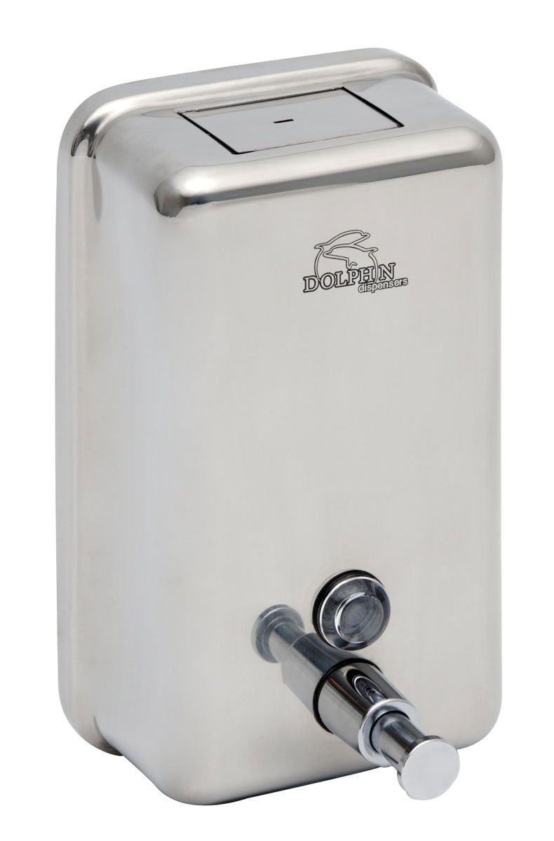 Dolphin Bulkfill Soap Dispenser Satin Stainless Steel BC923