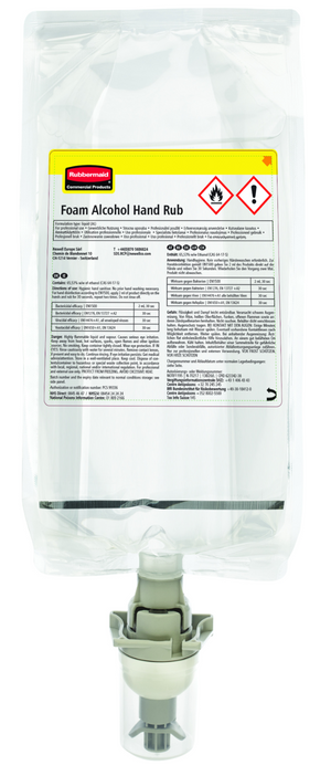 Rubbermaid Alcohol Plus Hand Rub Sanitiser Refill 1000ml x 5