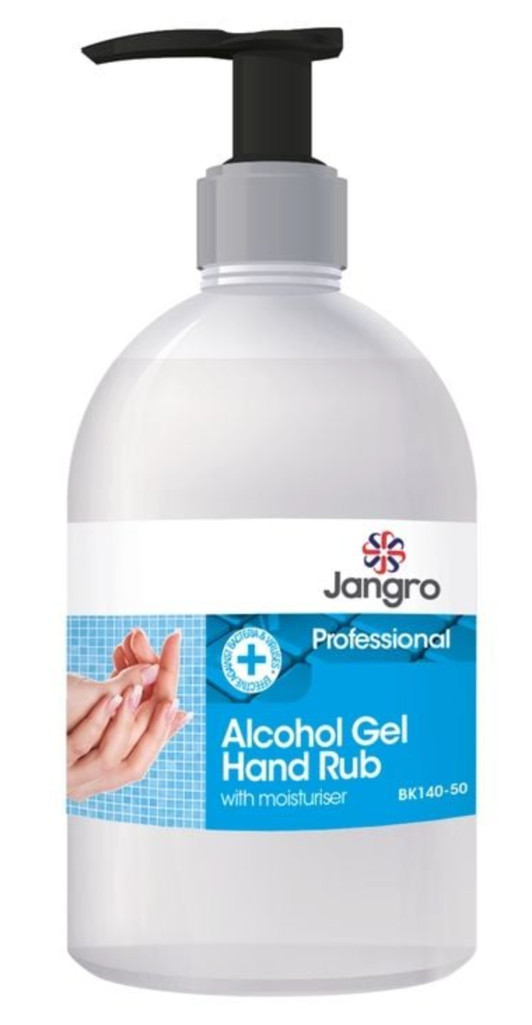 Jangro Alcohol Hand Gel Rub 500ml BK140-50 - A051FJA