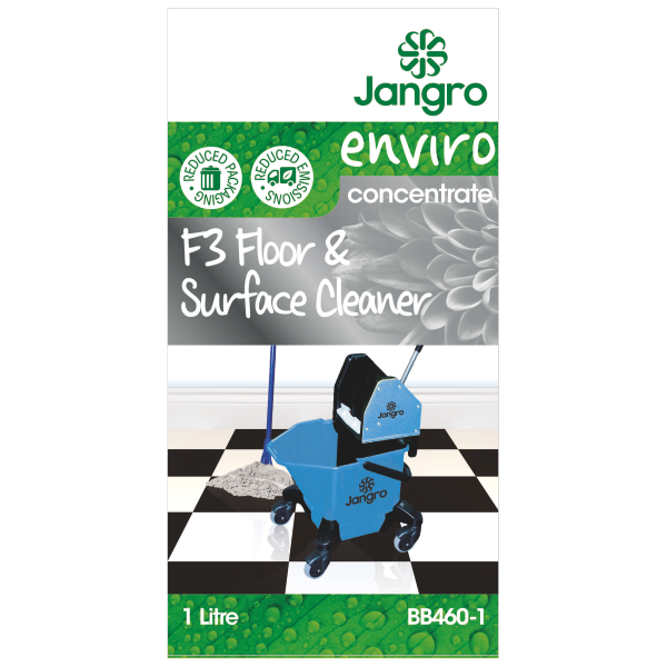 Jangro Enviro F3 Floor & Surface Cleaner conc 1L BB460-1 - A041AJA