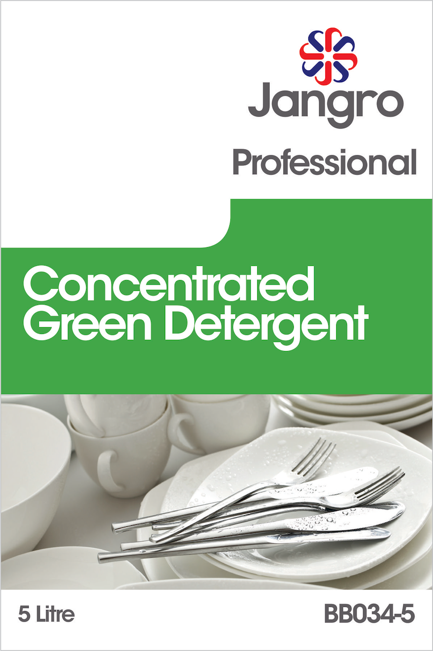 Jangro 20% Concentrated Green Detergent 5L BB034-5 - 800-172-0004
