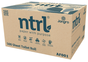 Jangro NTRL 500 sheet Conventional Toilet Roll 2ply x36 - AF001