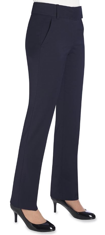 Genoa Tailored Leg TrouserNavy Blue 12R