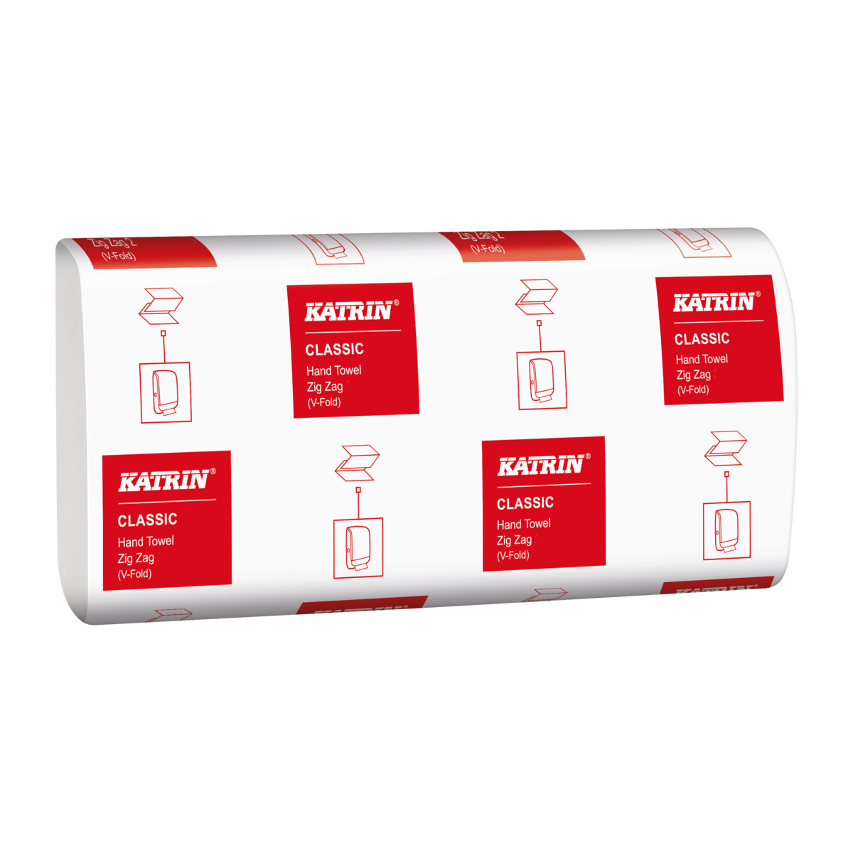 Katrin Plus 1ply white ZigZag 6000 case - 83114