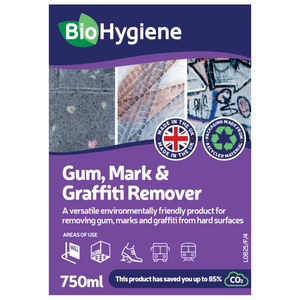 BioHygiene Gum Mark & Graffiti Remover 750ml | Eco-Friendly Surface Cleaner