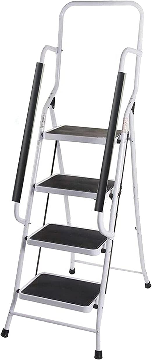 iropro 4 Step Ladder Heavy Duty,Portable Foldable Stepladder with Handrail