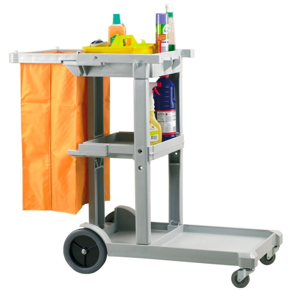 Jolly Trolley Janitorial Cart With Bag CF035 173