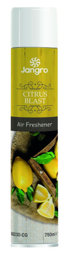 Jangro Blast Aerosol Citrus 750ml - BG030-CG | Air Freshener Spray
