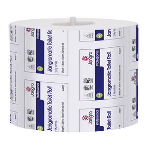 JangroMatic Toilet Paper – packaging for 2 Ply, 92m rolls.