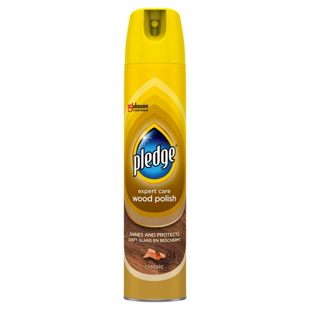 Pledge Wood Polish NaturalAerosol 12x400ml Brown Yellow - 318130