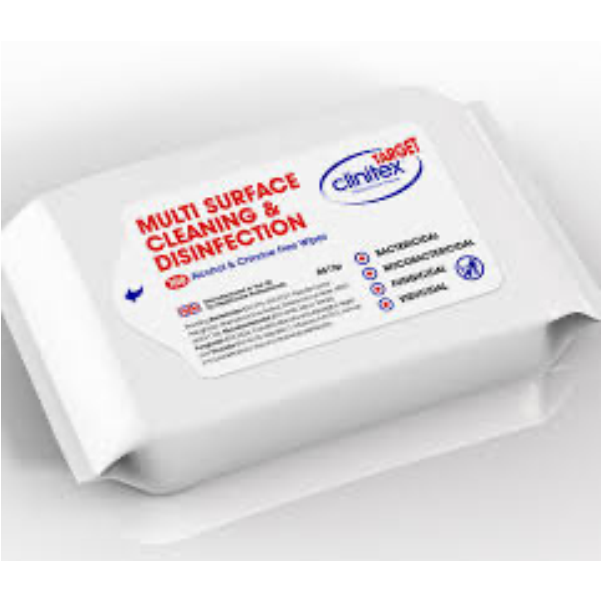 Clintex Multi Surface Disinfection Wipes x100 - Alcohol & Chlorine-Free | BA055CT R619