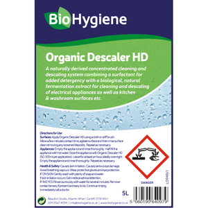 BioHygiene Organic Descaler HD 5L - Heavy Duty & Eco-Friendly