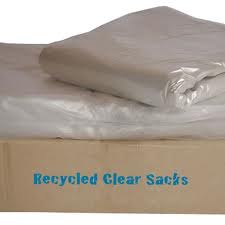 Heavy Gauge Refuse Sack Clear Recycled 457 X 736 X 965 Case 200  NA090C1