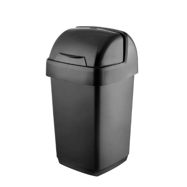 Addis 10L Roll Top Black Bin