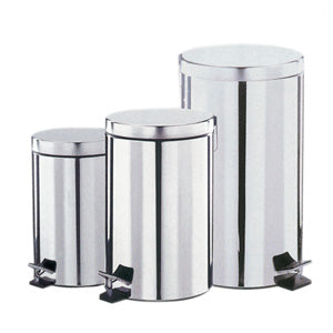Pedal Bin 28L Polished Stainless Steel Pedal Bin