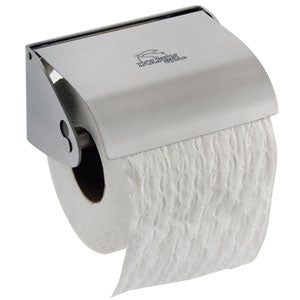 Toilet Roll Holder StainlessSatin Single Dolphin