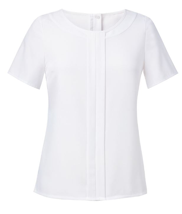 Felina Crepe De Chine S/SBlouse White 12
