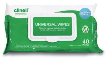 Clinell Universal SanitisingWipes 40 pack EA562