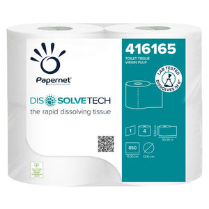 Dissolve Tech Maxi Jumbo Toilet Roll – packaging showing product details and specifications.