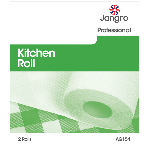 Jangro Kitchen Roll White 2Ply 55 sheets x24 AG154 821667
