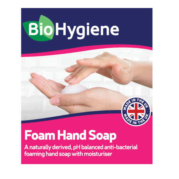 BioHygiene Foaming Hand Soap 500ml - Fragranced & Skin-Friendly