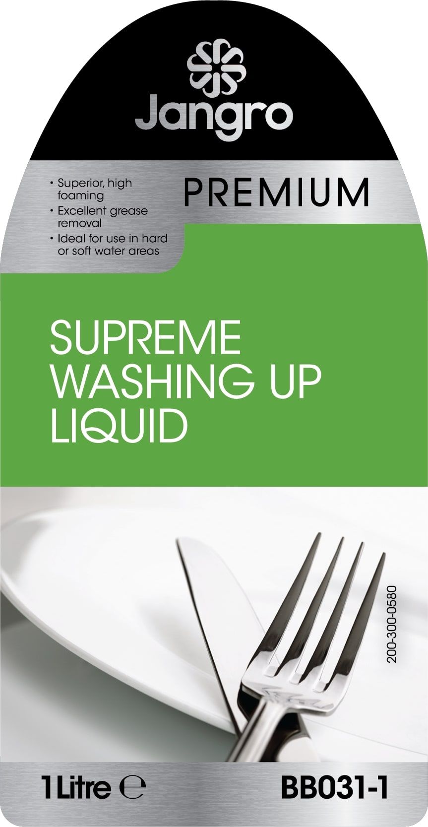 Jangro Premium Supreme Washing Up Liquid 1 litre BB031-1 - 800-161-0005