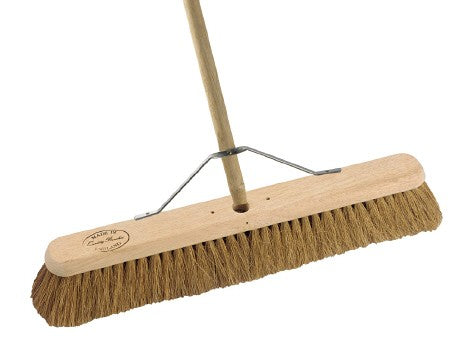 Coco Soft 24 Inch Broom Natural Complete Handle & Stayed