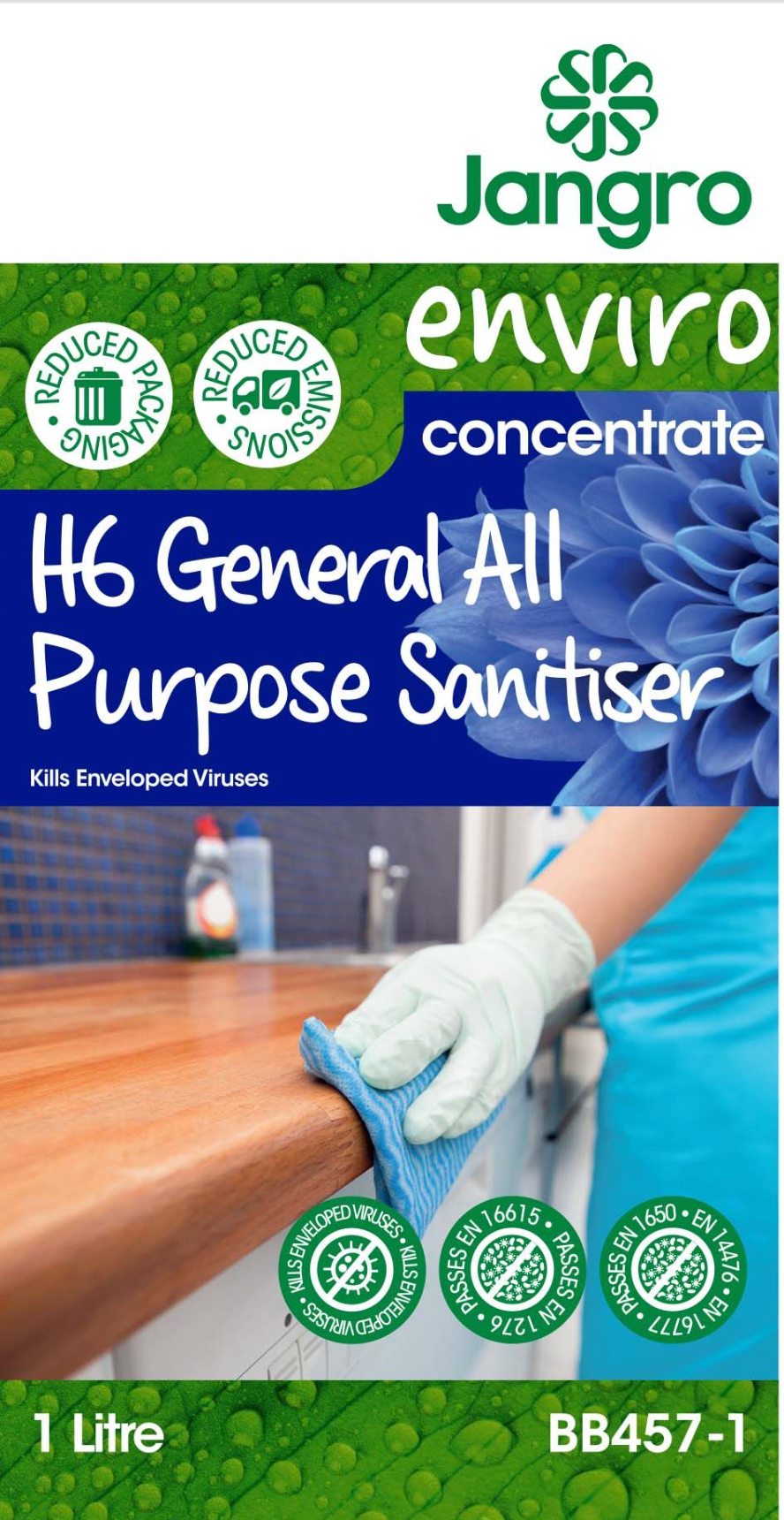 Enviro General All purposeSanitiser 1L H6 BB457