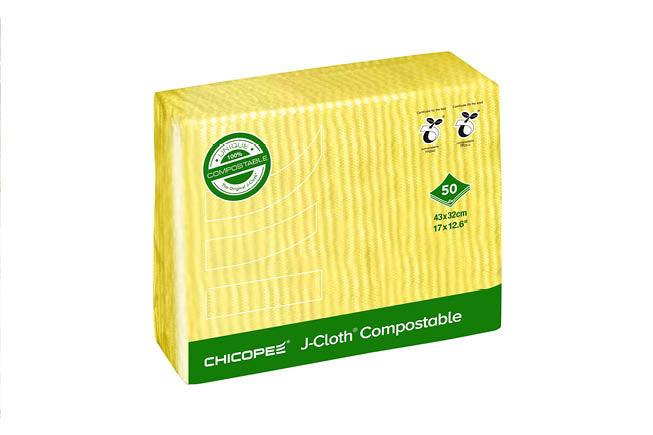 Chicopee J-Cloth Plus Compostable YELLOW JCL 22 B 74771 1x50 wipes