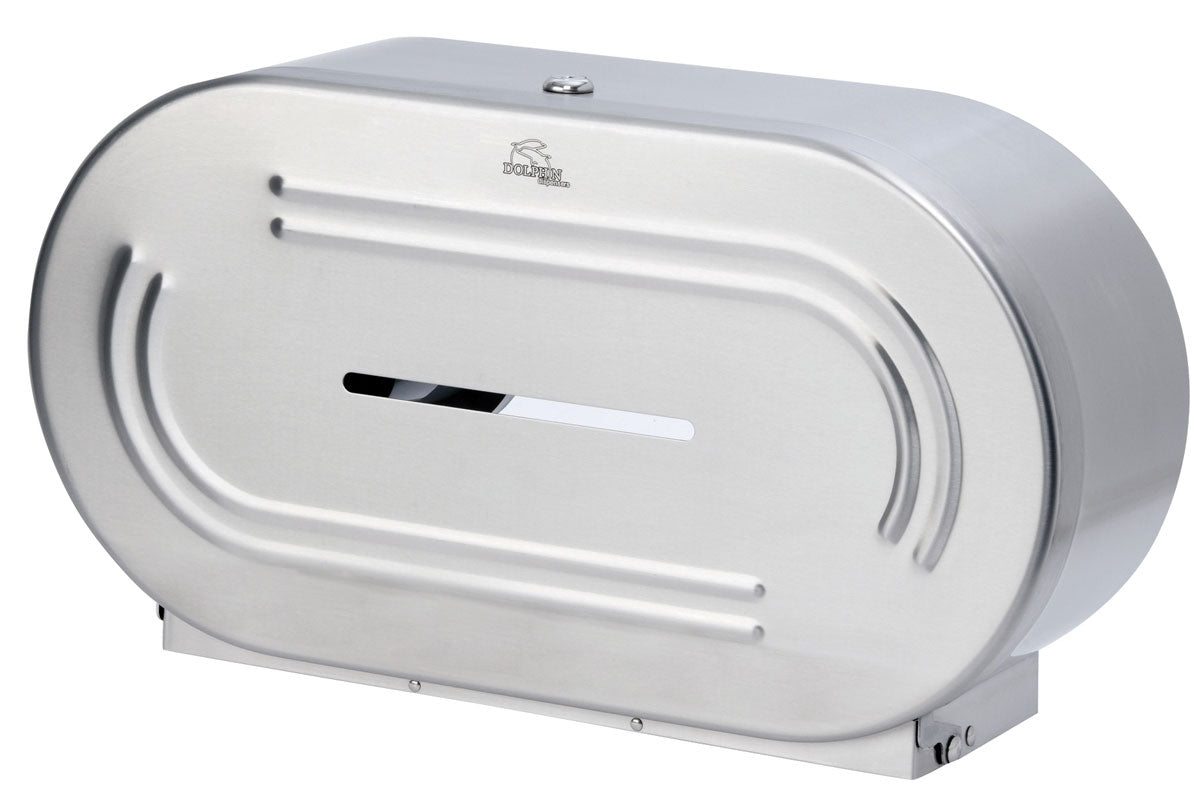Dolphin Stainless Steel DoubleMini Jumbo Dispenser BC945