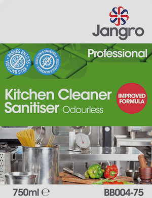 Jangro Kitchen Cleaner Sanitiser Odurless 750ml - BB004-75 - 800-277-0133