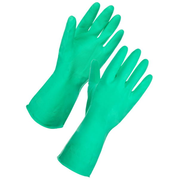 Household Rubber Gloves Large Green – DG040‑G1‑L | Reusable Cleaning Gloves