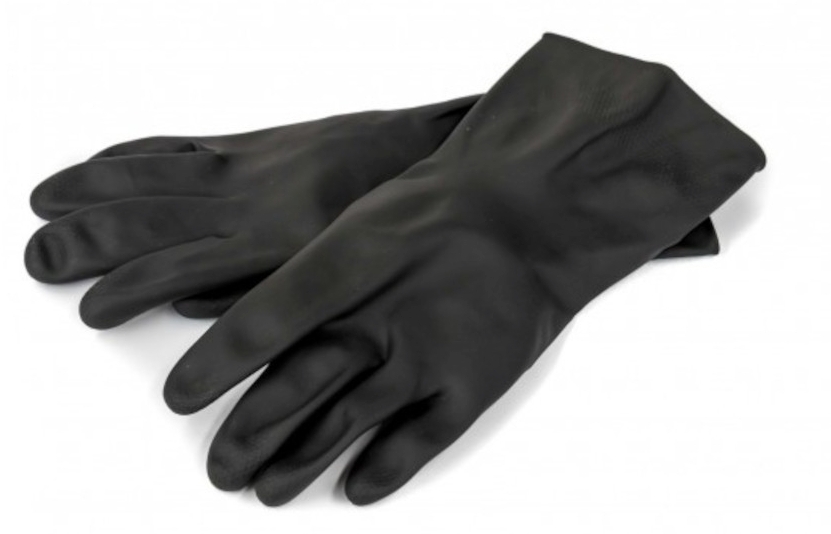 Shield Black H/D Rubber Gloves Large DG050-L (G|-6406-L)