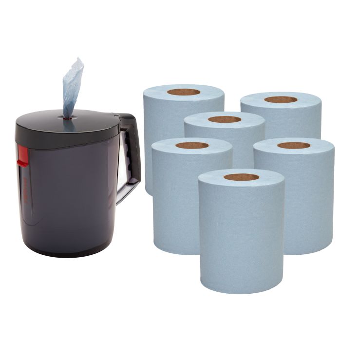 WypAll Food & Hygiene Wiping Paper L10 Centrefeed for Reach Dispenser - 6 rolls x 430 sheets, 1 ply,