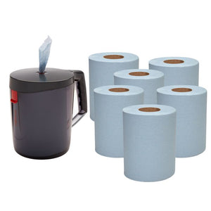 WypAll Food & Hygiene Wiping Paper L10 Centrefeed for Reach Dispenser - 6 rolls x 430 sheets, 1 ply,