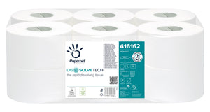 Dissolve Tech Mini Jumbo Toilet Roll – packaging showing product details and specifications.
