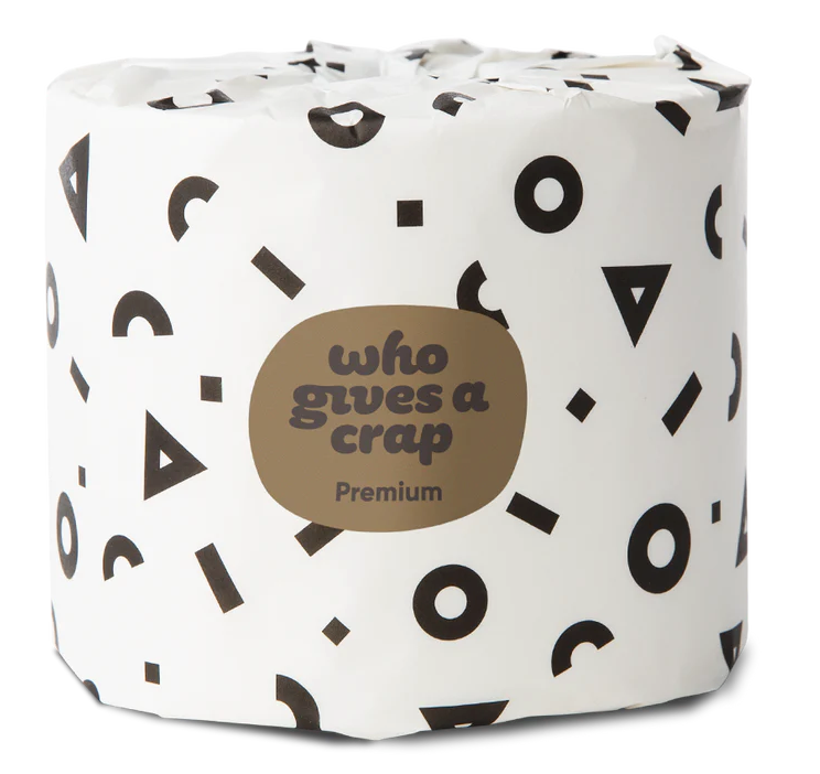 Who Gives a Crap Premium 100% 3 ply Bamboo Toilet Paper - 48x370 sheets per roll