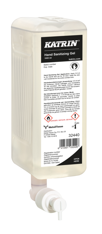 Katrin Sanitising Hand Gel 6x1000ml 32440