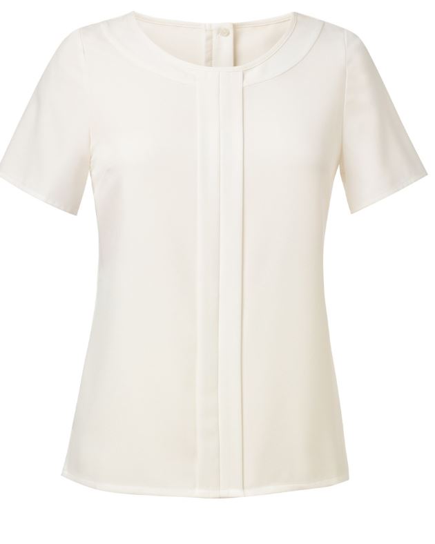 Felina Crepe De Chine S/SBlouse Cream 12