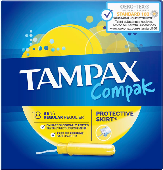 Tampax Compak Regular 18's x 6DCS031